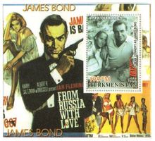 Block James Bond. Sean Connery. Turkmenistan