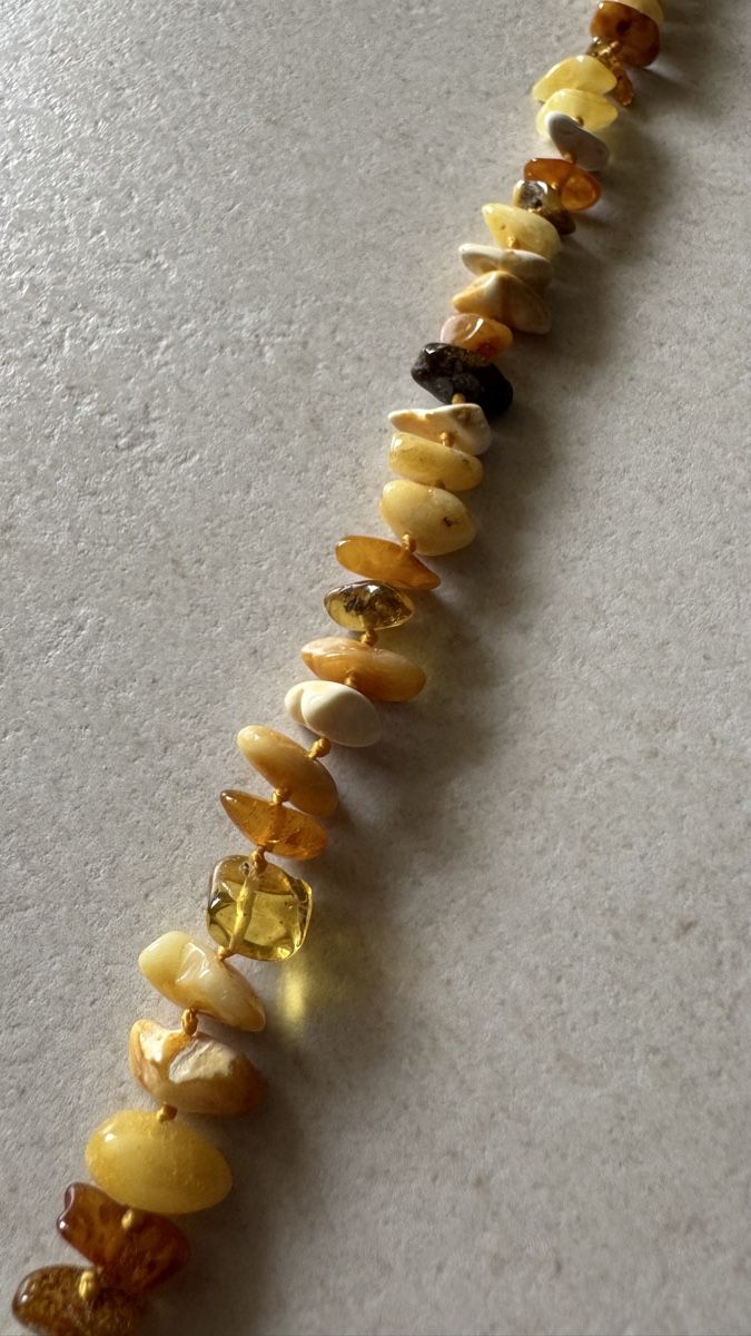 Ketten: Baltic Amber Necklace, Natural Stone, Summer Accessory. – Neu und originalverpackt aus Corsier GE von Arca_ReLife 3