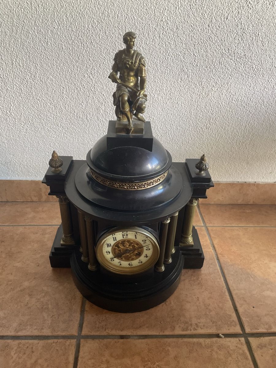 Orologi: Orologio antico da camino con statua – Usato da S. Pietro venduto da pap_nd2w 2