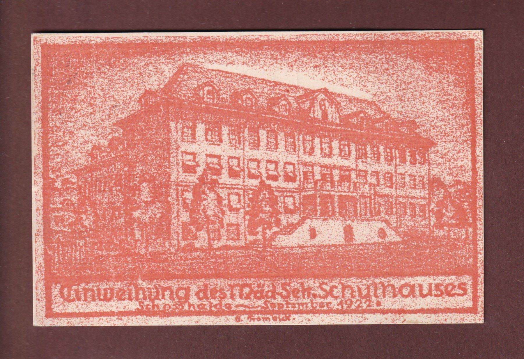 Ansichtskarten: BERN - Einweihung Mädchen Schulhaus Schosshalde – Gebraucht aus Pully von nicecards-shop