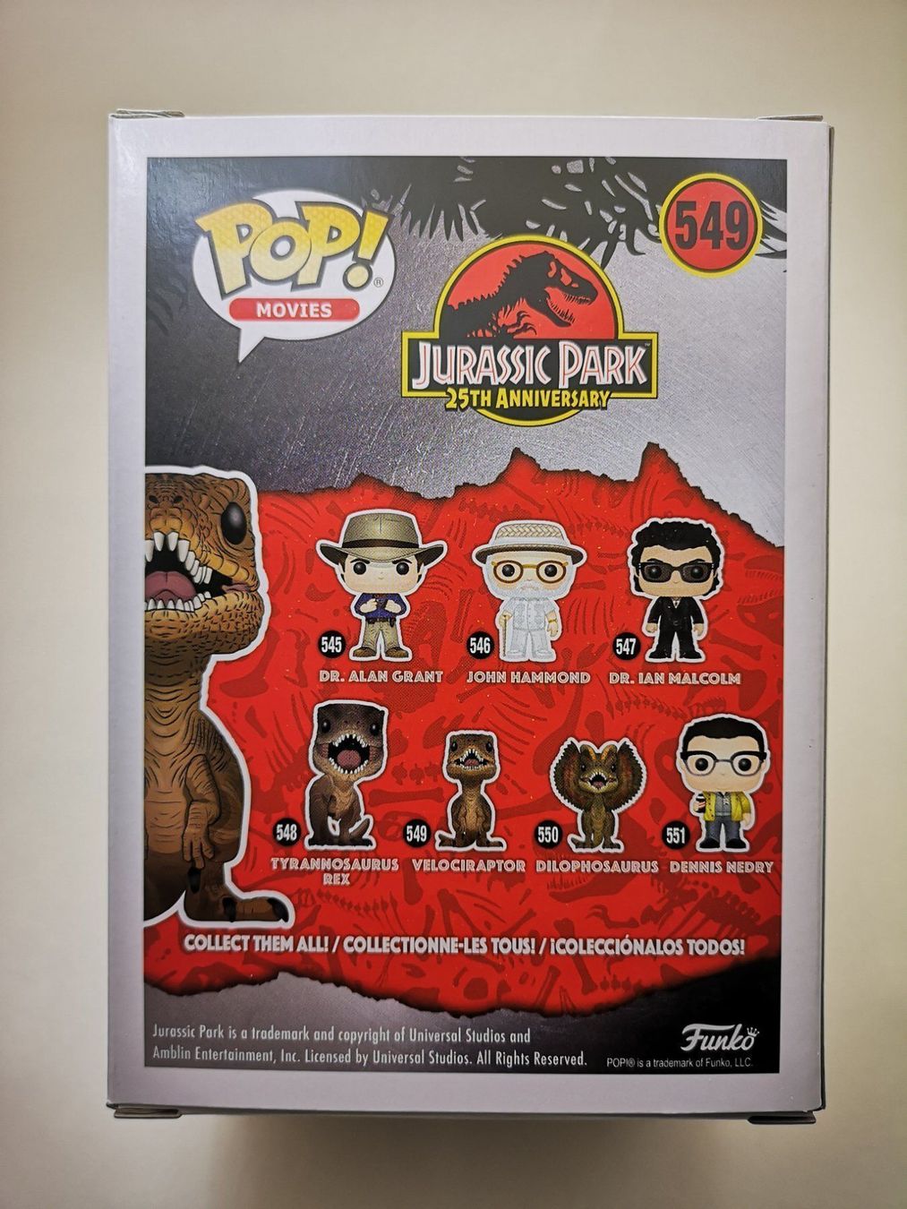 Funko Statuette: Funko Pop Velociraptor #549 – Nuovo e nell'imballaggio originale da Riehen venduto da _TheCollectorShop_ 3