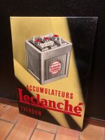 Tôle publicitaire Leclanché vintage