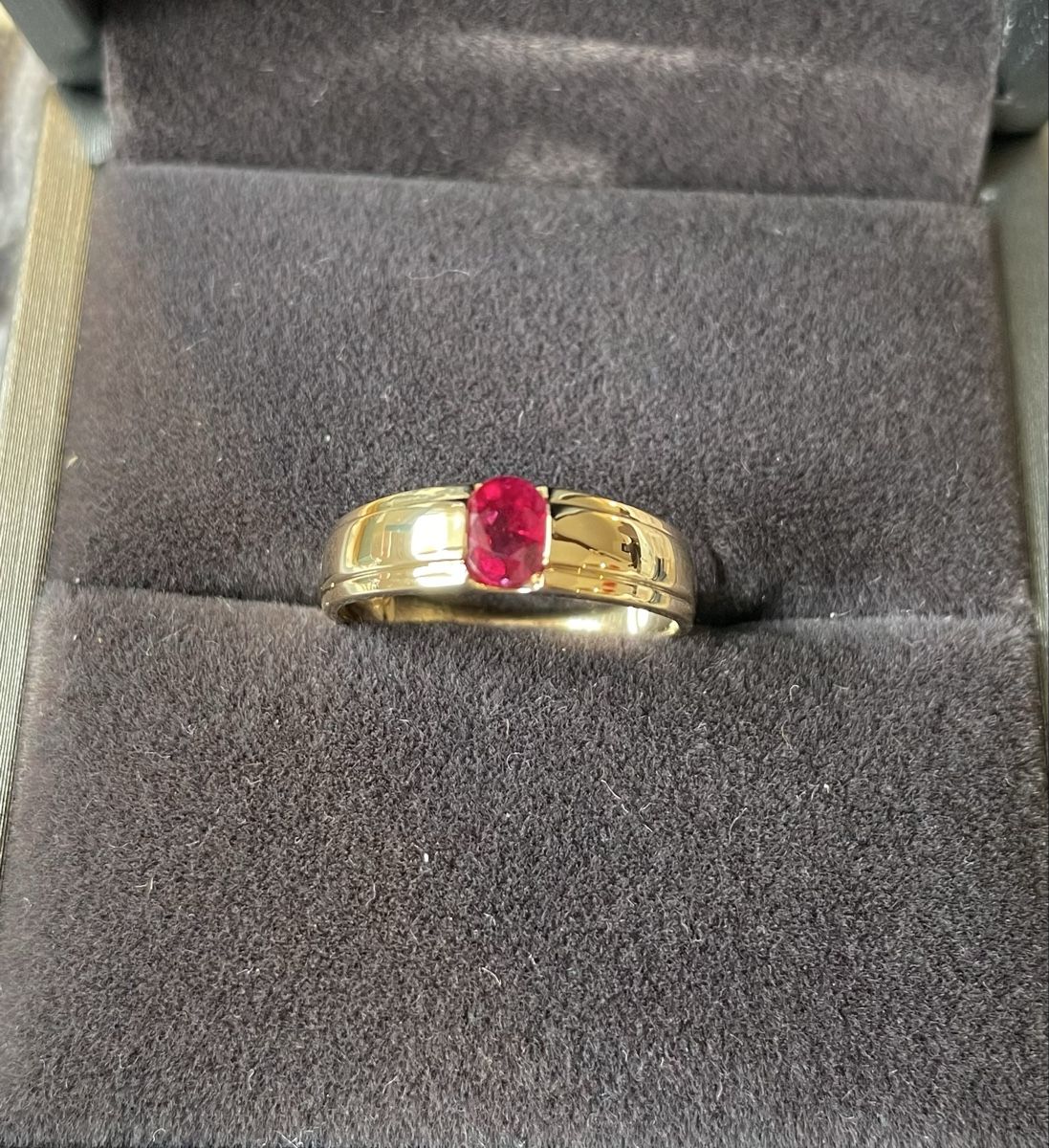 Anelli: Goldring 750 mit natürlichem Rubin – Nuovo (secondo la descrizione) da Bern venduto da Steinfieber 1