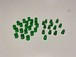 LEGO - DIVERSE - TRANSPARENTE - GRÜNE - TEILE