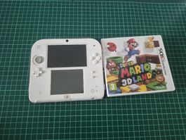 Nintendo 2DS + Super Mario 3D Land Bundle - White and red 