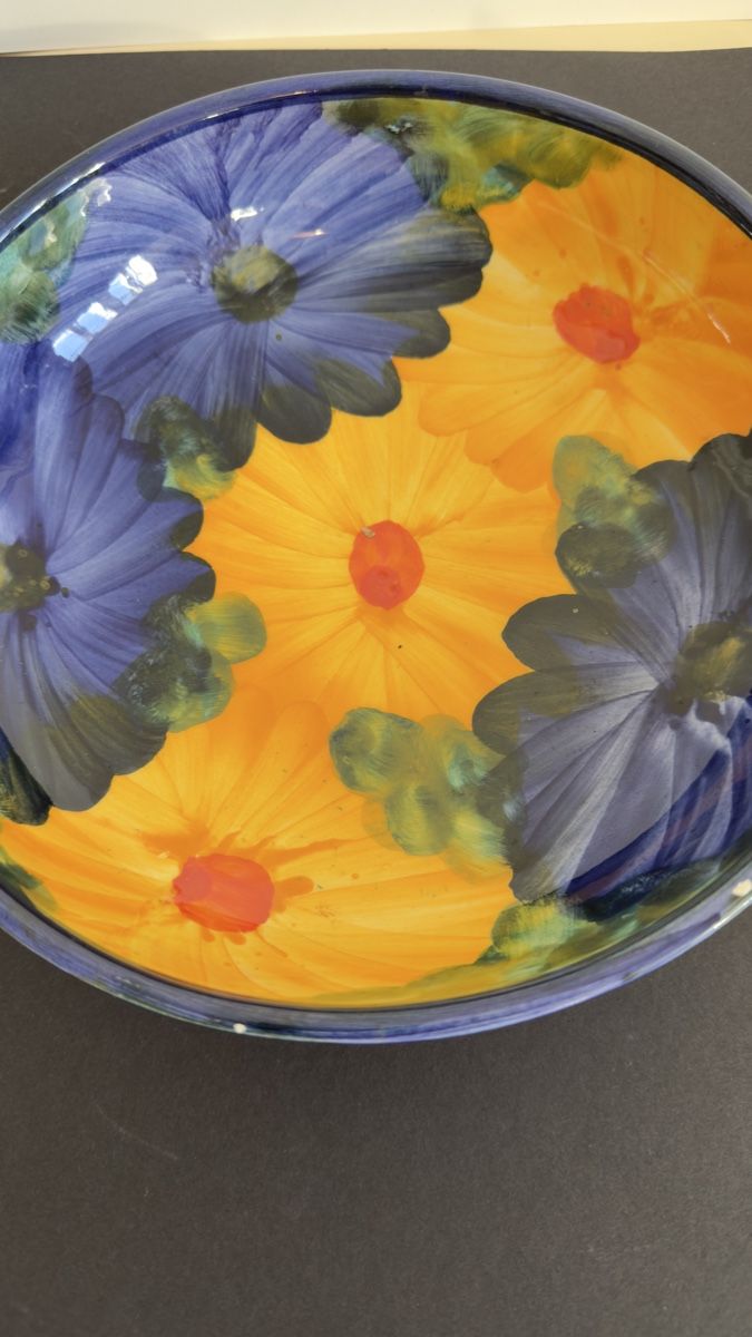 Piatti di portata: Teller/Schale mit Blumenmuster Handbemalt – Usato da Widnau venduto da kustercarmen 7