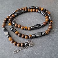 Collier de perles Oeil de tigre