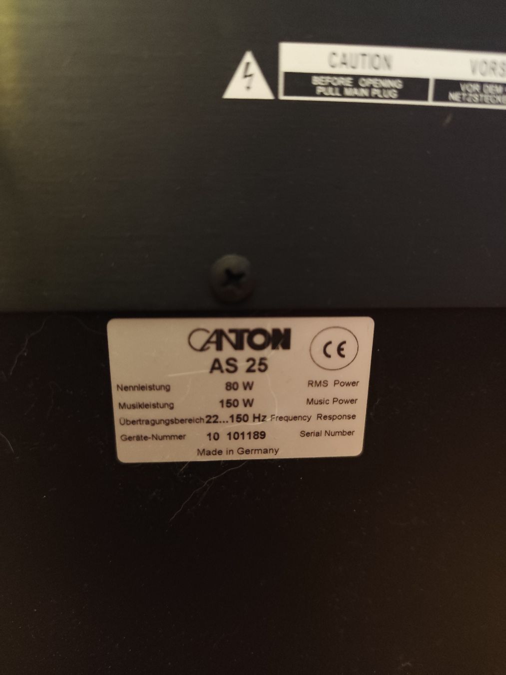 Home Cinema: Canton AS2 Aktiv Subwoofer – Nuovo (secondo la descrizione) da Brunnen venduto da Kaufrausch7 2