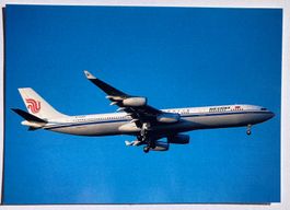 Postcard A340-311 Air China
