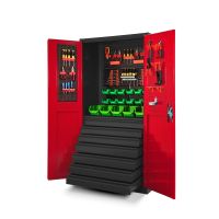 Werkzeugschrank Stahlschrank + 7 Schubladen - Anthrazit-Rot