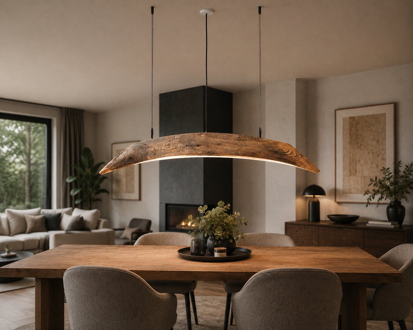 Lampadari & plafoniere: Rustikale Hängelampe aus einem Eichen-Altholzbalken – Nuovo e nell'imballaggio originale da Egnach venduto da Oldwoodstyle 9