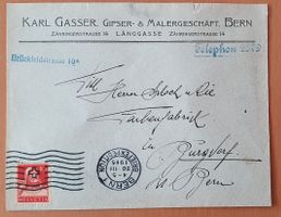 Nr. 126I, Typ 1 auf Brief, Bern 1915 nach Burgdorf