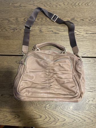Damen Handtasche Barry Family Leder beige guter Zustand