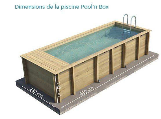 Piscine: Piscine bois Pool'n Box 6.20x2.50. – Nuovo e nell'imballaggio originale da Martigny venduto da ShowroomXL 4