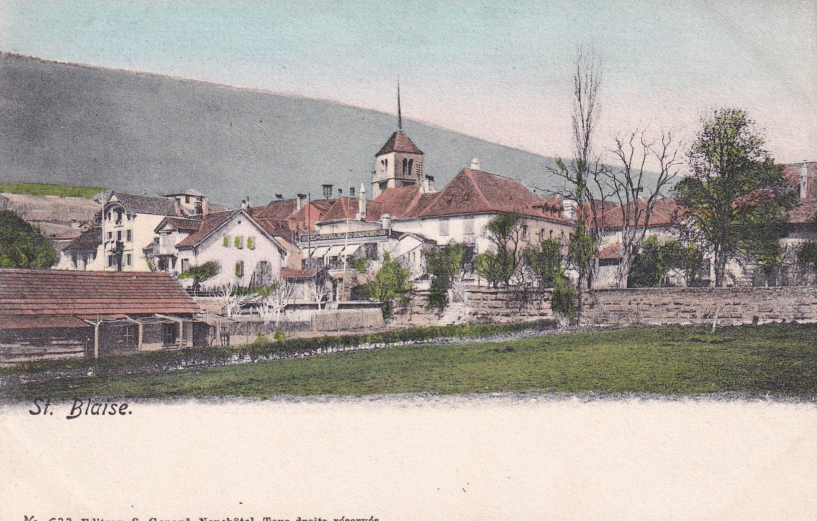 Cartoline postali: St. Blaise  NE       ca. 1900 – Usato da Brig venduto da Valcards54