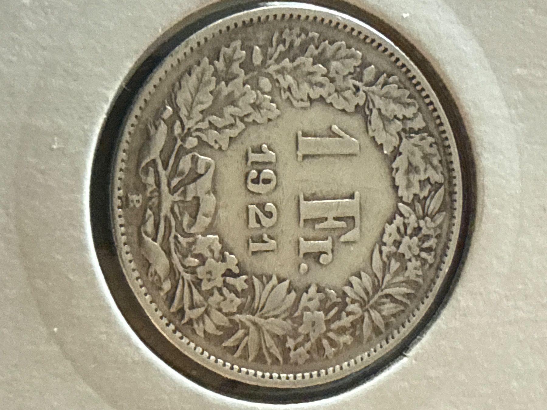 Tutti le monete: Swiss 1 franc 1921 Silver Coin – Usato da Pully venduto da ta571 1