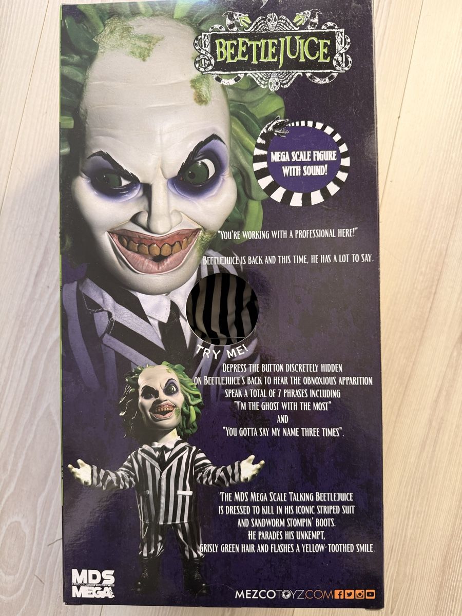 Spielzeuge: Beetlejuice Figurine Méga Échelle avec Son – Neu und originalverpackt aus Lausanne von stonebankx 2