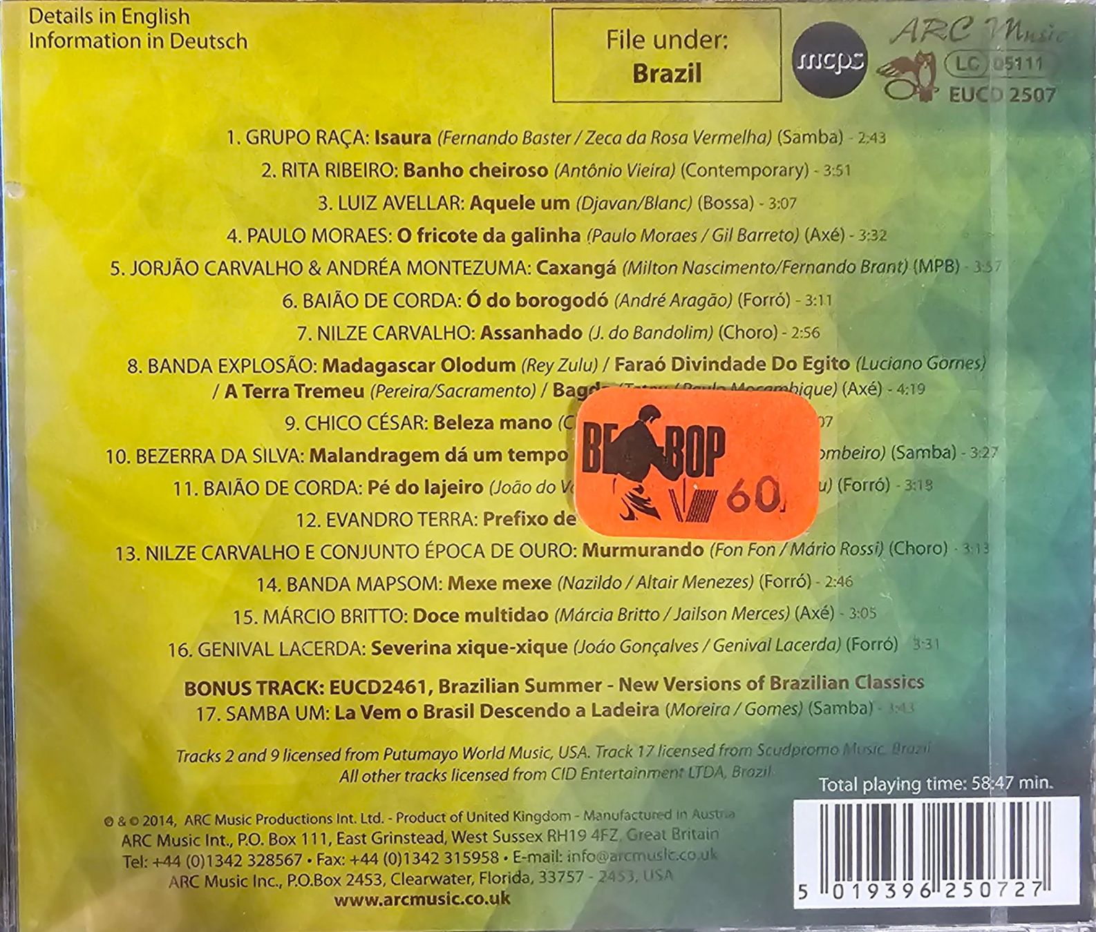 CD: Various - The Pulse Of Brazil – Nuovo e nell'imballaggio originale da Wahlen b. Laufen venduto da Cg10 1