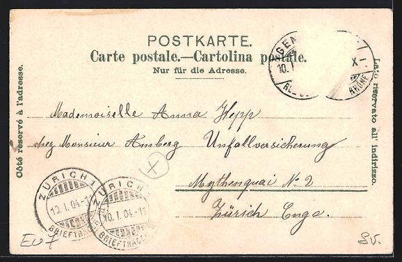 Cartoline postali: Litho Genève, Cathédrale, vue généra – Usato da Berlin venduto da bartko-reher 1
