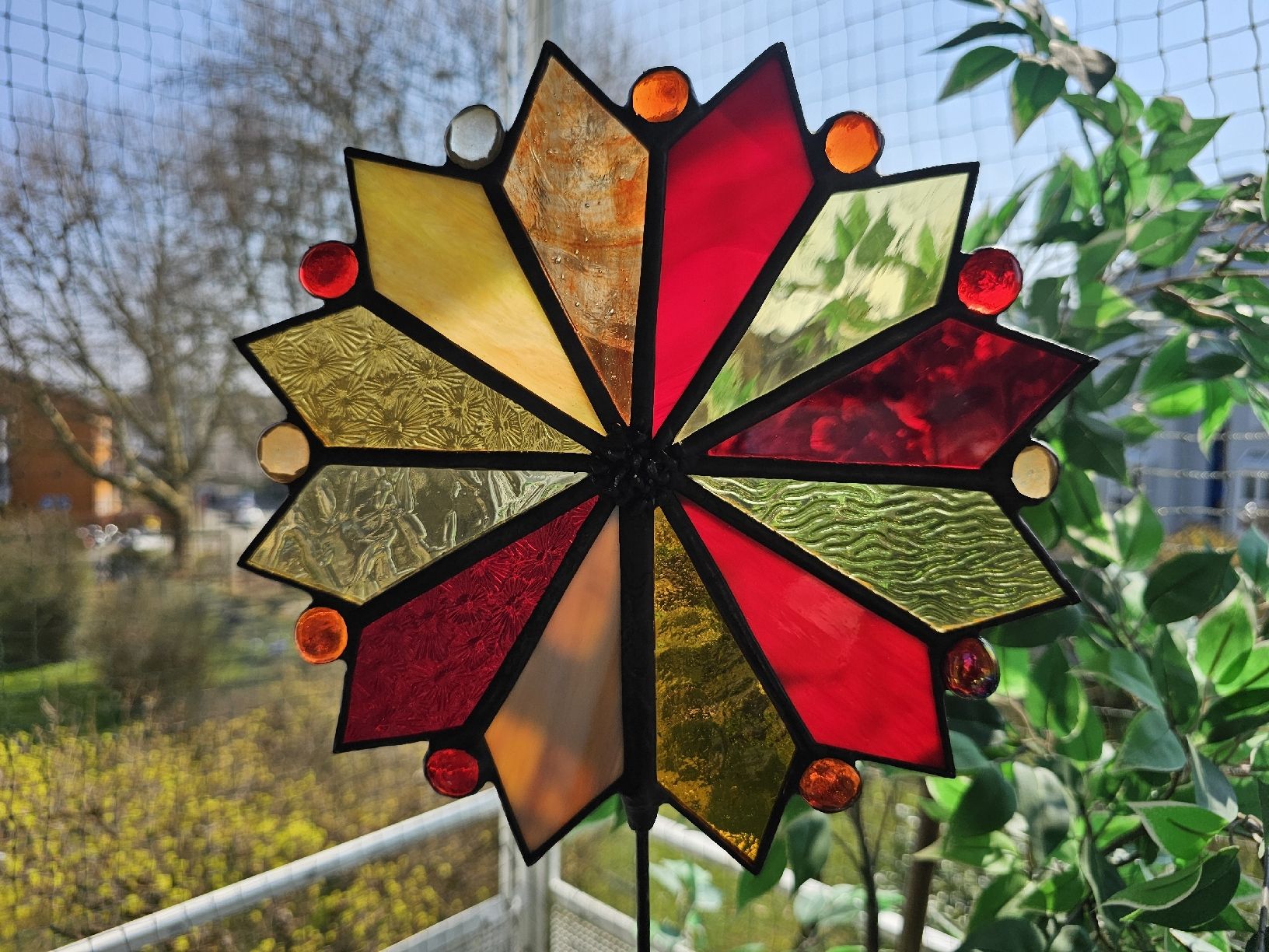 Tutte le decorazioni: Gartenstecker/Suncatcher aus Glas (2) – Nuovo (secondo la descrizione) da Zürich venduto da flogax193