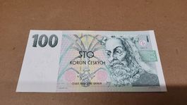 Tschechische Banknote 100 Kronen Jahrgang 1997