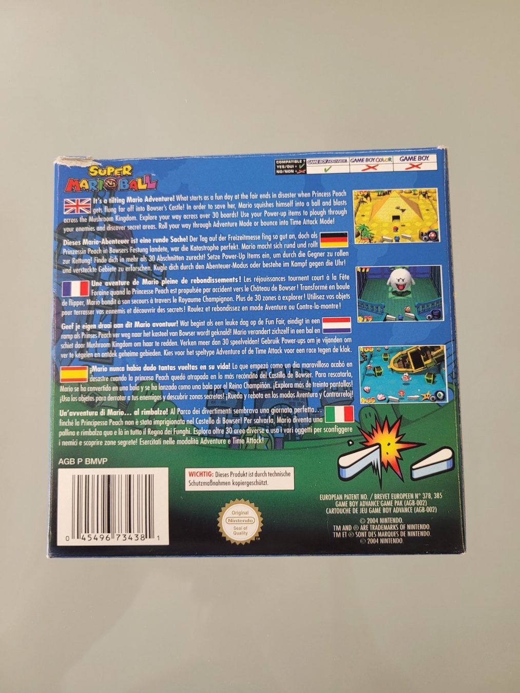Giochi: Super Mario Ball (GBA) – Usato da Uezwil venduto da -Retrogames- 3