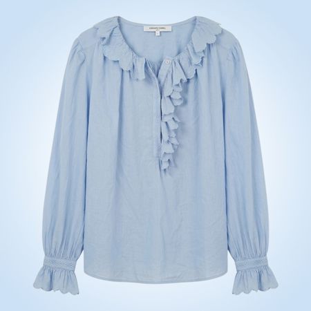 ​Gerard Darel Bluse hellblau – Grösse 1 (S) –