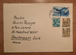 Enveloppe timbrée 1948 Pro Patria et Paysages