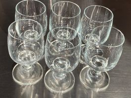 6x Trinkgläser Glas schöner und guter Zustand, 1.3dl