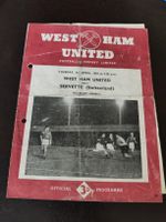 West Ham United vs Servette FC programme 1954