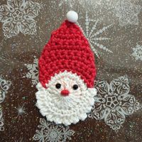 1 Stück Samichlaus Nikolaus San Nicola gehäkelt 024