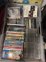 DVDs und CDs Konvolut, ca. 70 Stueck, gemischte Genres