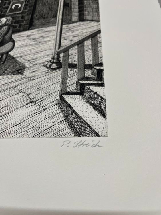 Grafica & Litografie: PETER STREICH RADIERUNG SIGNIERT NUMMERIERT – Usato da Gersau venduto da grafik-kunst 5