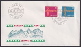1971 EUROPA FDC im US-Format, illustriert und adresslos