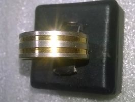 ring edelsthal,,vergoldet und versilbert