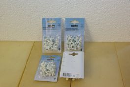 4 Pkt. Nagelbriden flach, weiss - 5.5x3.1