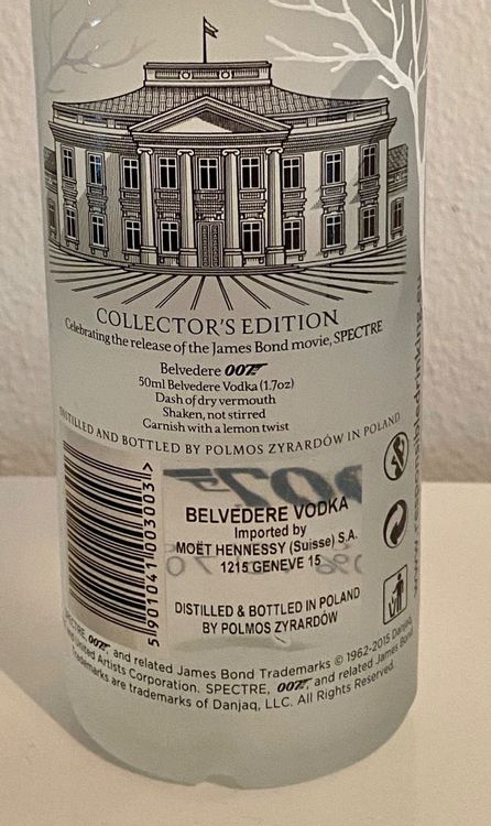 Belvedere Vodka 007 Collector's Edition