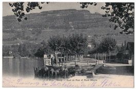 Vevey, quai de Plan et Mont Pélerin, circulée 1906