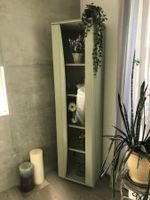 Vitrine Schrank schmal hoch shabby moss green by börnie's