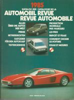 Automobil Revue Automobile Katalog 1985