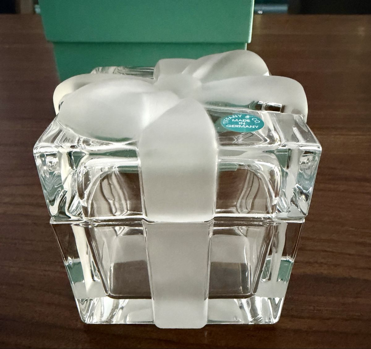 Statuette: Tiffany & Co. Glasbehälter original Neu – Nuovo e nell'imballaggio originale da Kastanienbaum venduto da Linobaby 1