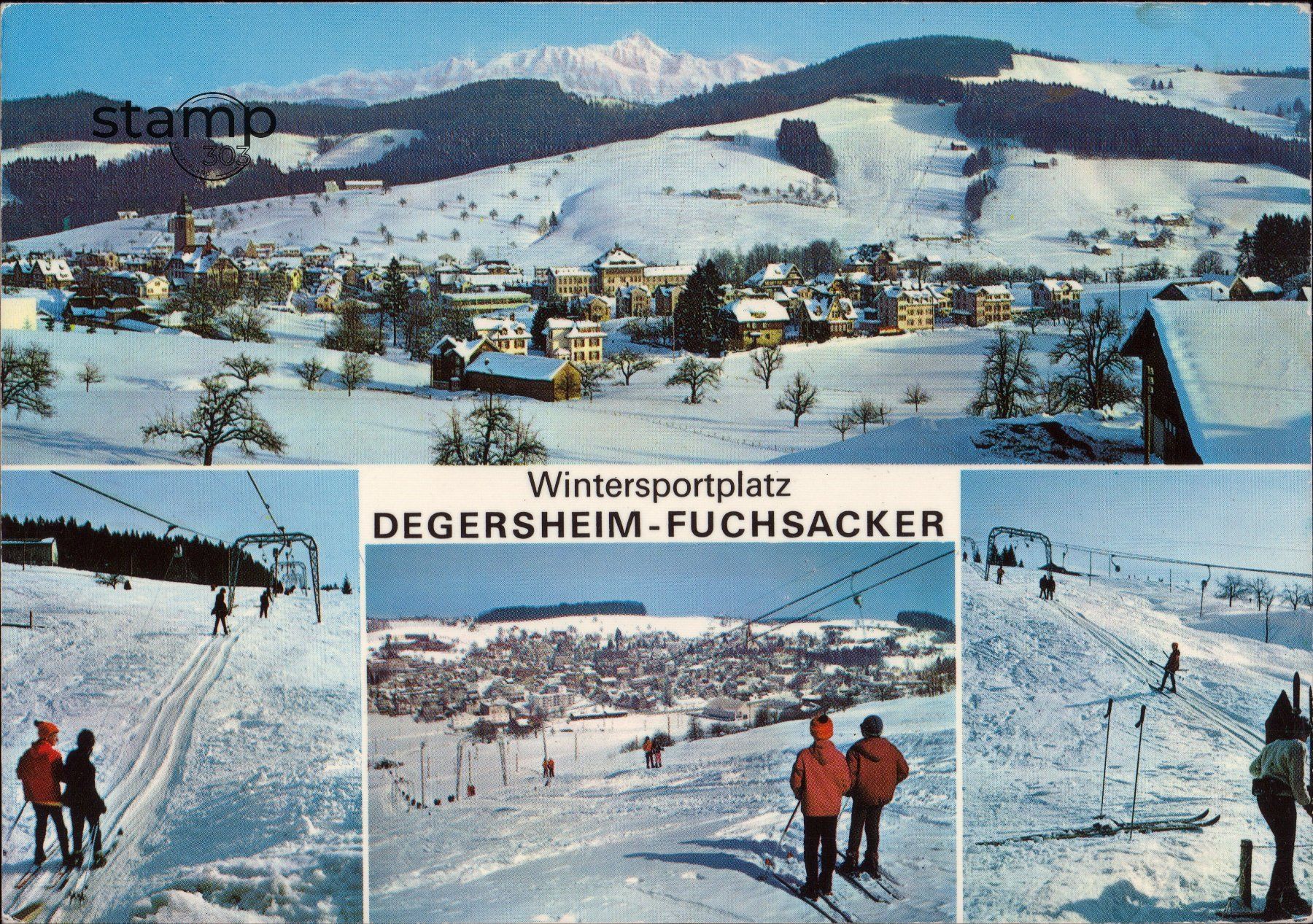Ansichtskarten: AK Degersheim - Fuchsacker _ Wintersportplatz – Gebraucht aus Eggersriet von stamp303