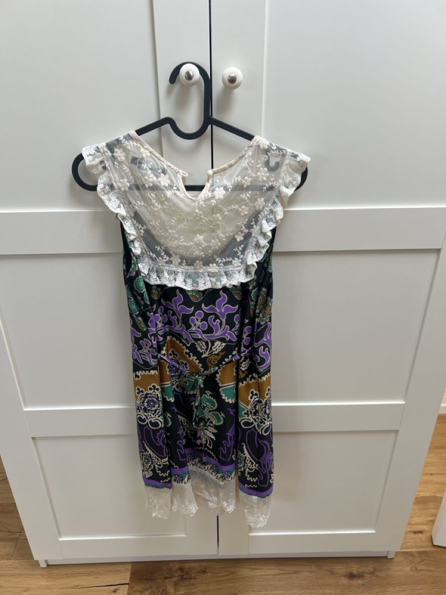 Vestiti: Damen Kleid Danity gemustert mit Spitze Grösse S – Usato da Zürich venduto da Vania55 2