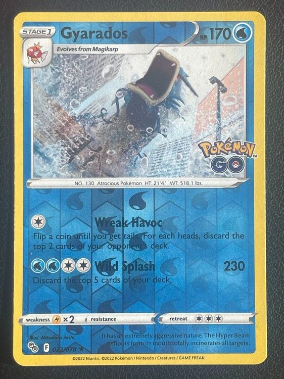 Gyarados 022/078 Reverse Holo Rare Pokémon GO Kaufen auf Ricardo