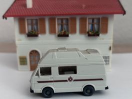 Wiking H0 269 Volkswagen VW LT 28 Wohnmobil Sven Hedin