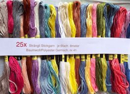 25x Garn Stickgarn Armbändeli Knüpfen  TOP Farben       Nr41