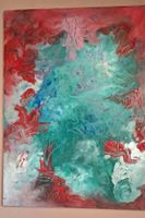 Gemälde " Lebensfeuer " handmade 50×70
