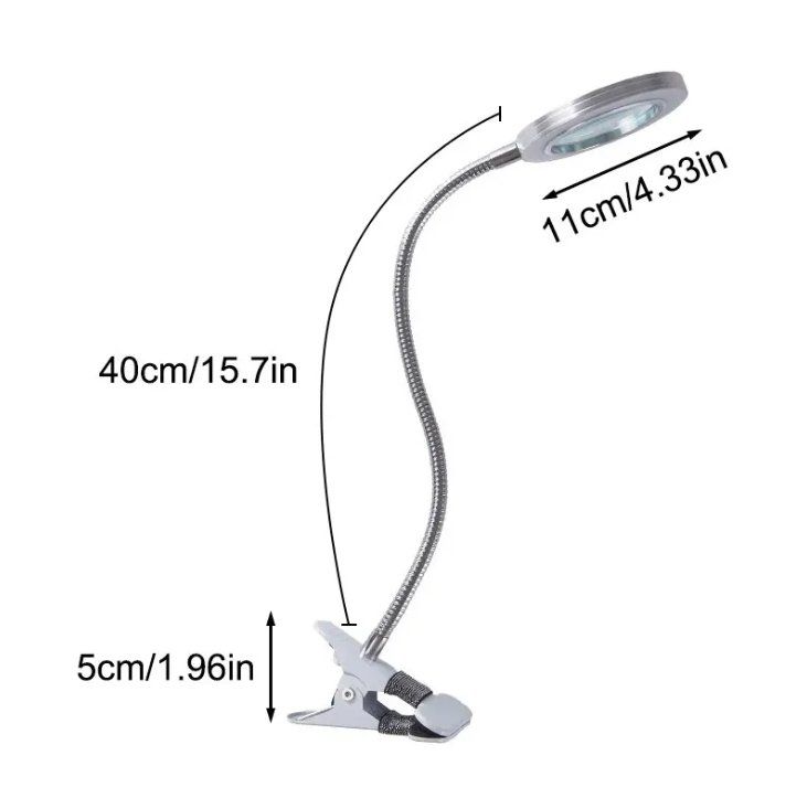Altro per Ottica: LED Lupenleuchte mit Klemme 8X – Nuovo e nell'imballaggio originale da Châtelaine venduto da topshop.switzerland 3