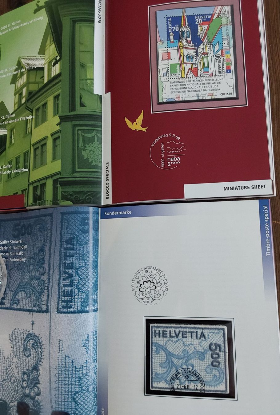 Tutti i francobolli: 2 Stk. CH Briefmarken Jahrbücher 1999 & 2000 – Usato da Münchwilen AG venduto da Nesar 4
