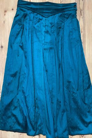 HUBER TRACHT Seidenrock NEU Gr. 44 Petrol Seide Rock